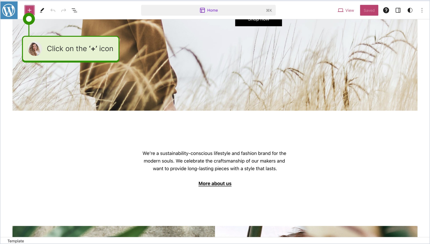 Typing 'HTML' on the field and drag and dropping the HTML block into the page